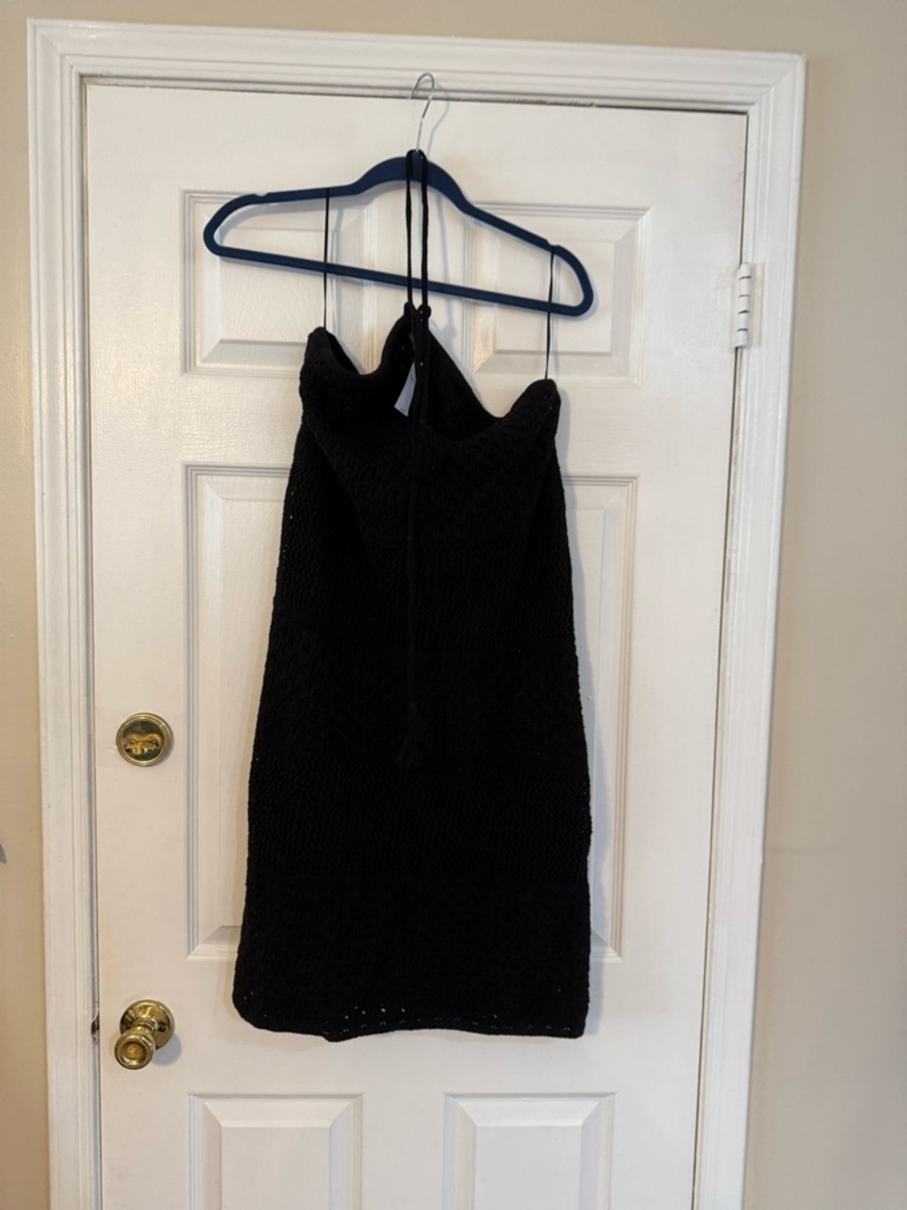Old Navy Black Knit Halter Mini Dress